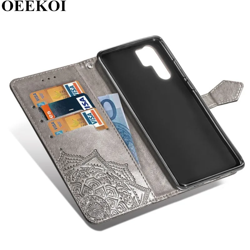 OEEKOL цветок дурмана откидная крышка кожаный чехол для huawei P30 Pro/Y6 Pro 2019/Y7 2019/Y9 2018/Enjoy 9