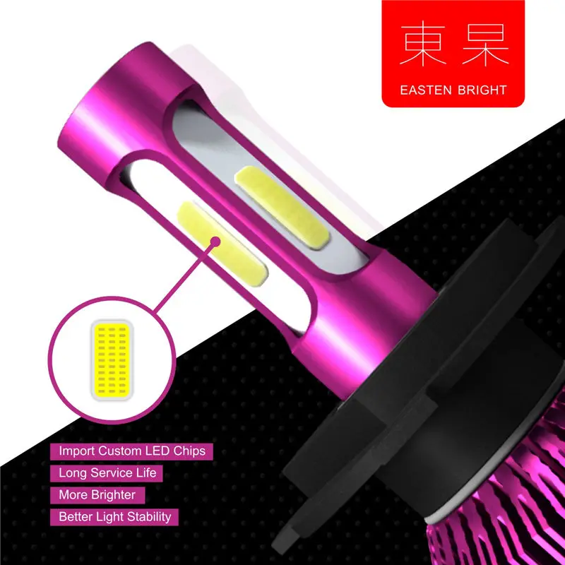 H4 Автомобильные фары LED 6000K 8000Lm 12V лампы для фар авто h4 светодиодные аксессуары