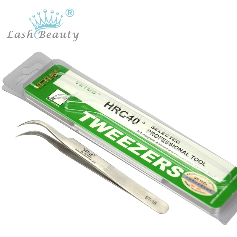 Пинцет для наращивания ресниц 2 комплекта оригинальные щипцы прямые и изогнутые