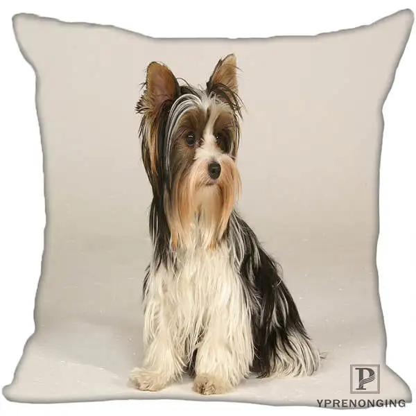 Square Pillowcases Заказная декоративная наволочка Йоркширский терьер квадратная Наволочка на молнии лучший подарок 35X35,40x40,45x45 см(одна сторона) 180516-18 - Цвет: Square Pillowcases