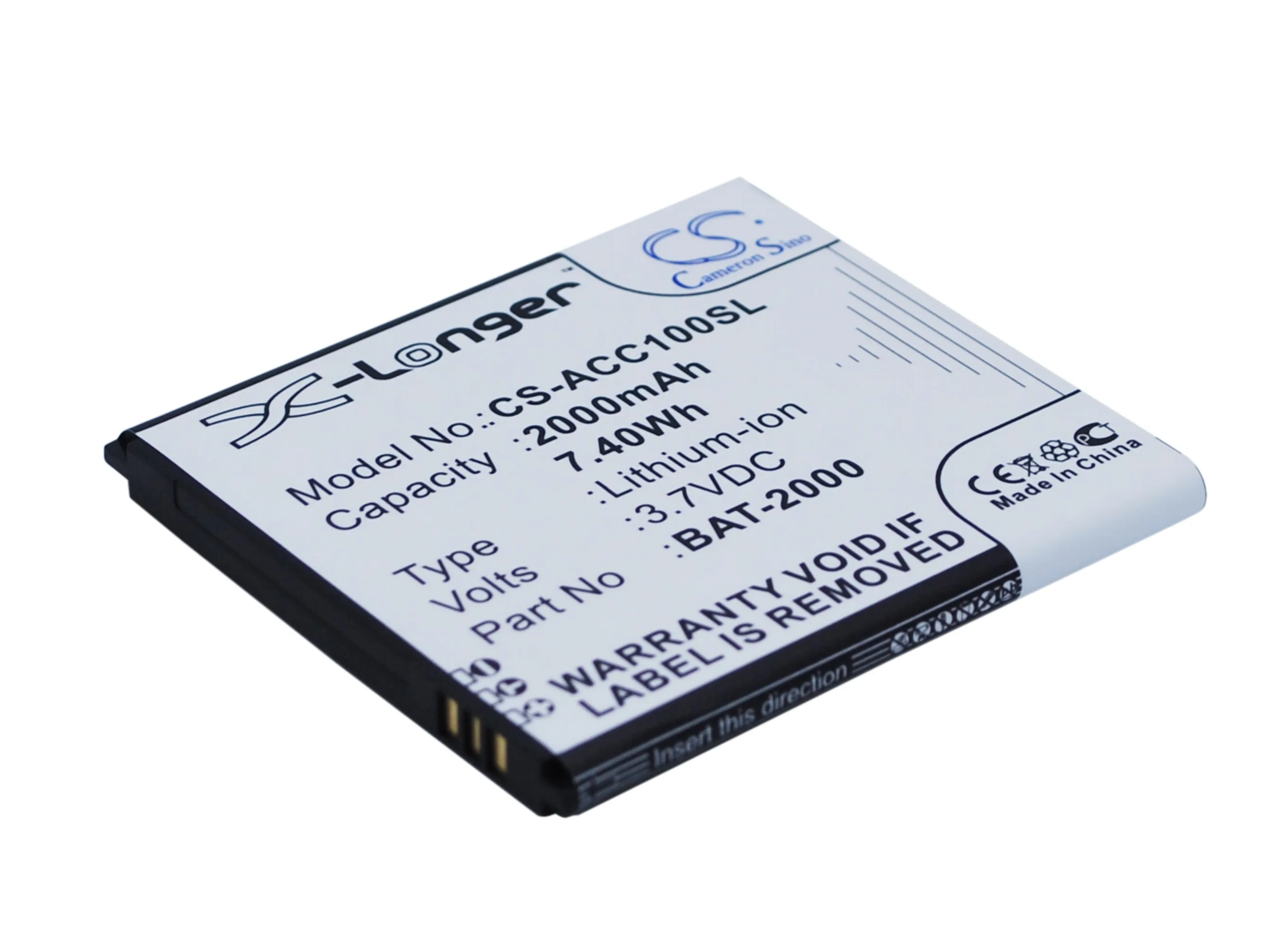 Высококачественный аккумулятор Cameron Sino BAT 2000 для Acer Liquid C1 Myphone Duosmart|cameron sino|battery