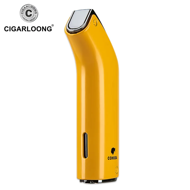 Зажигалка для сигар COHIBA двухструйная ветрозащитная Бутановая надувная