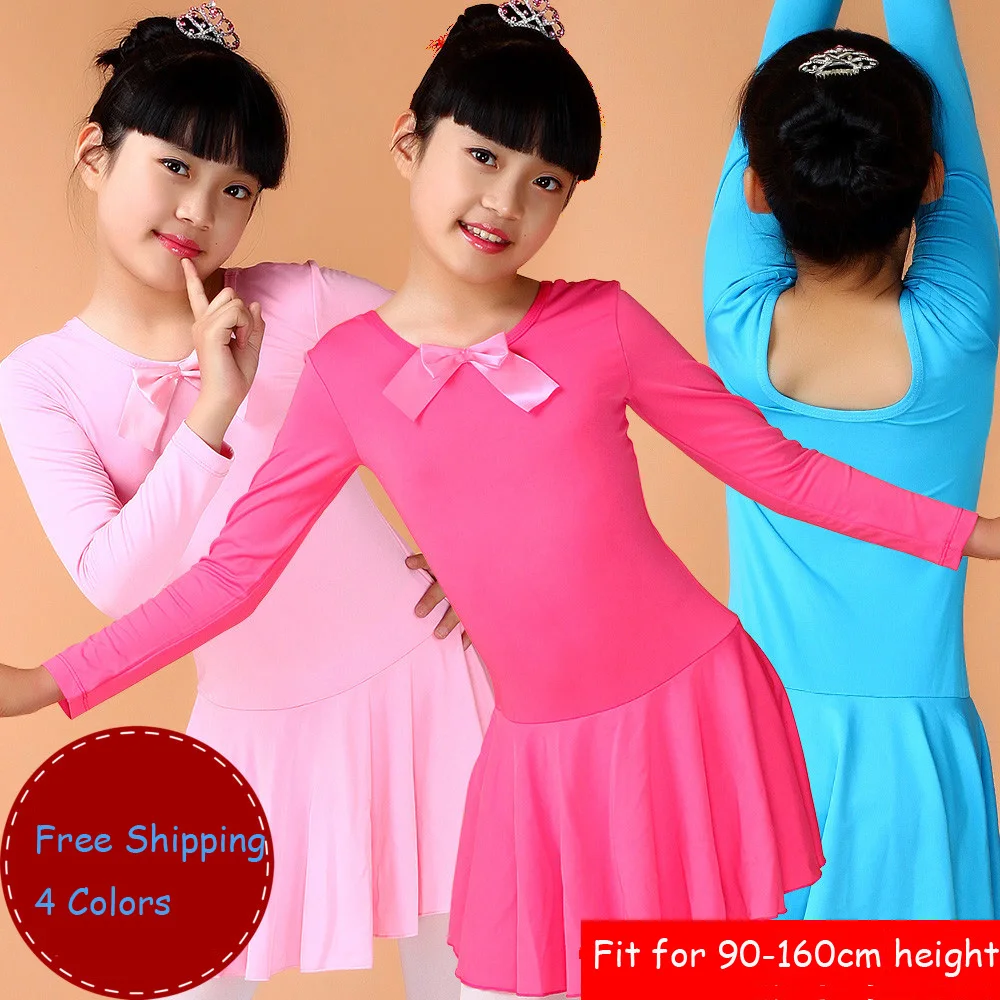 Long Sleeves Gymnastics Leotards Ballet Dancing Dress Kids Girl Gymnastic Leotard Professional Tutu Custome Danza Clothes | Тематическая