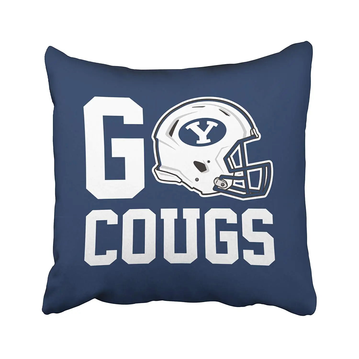 Наволочка квадратного размера Byu Go Cougs наволочка со скрытой молнией модная