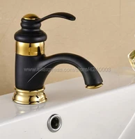 black ol ribbed bronze gold brass basin faucet deck mount bathroom faucet vanity vessel sinks mixer tap knf051