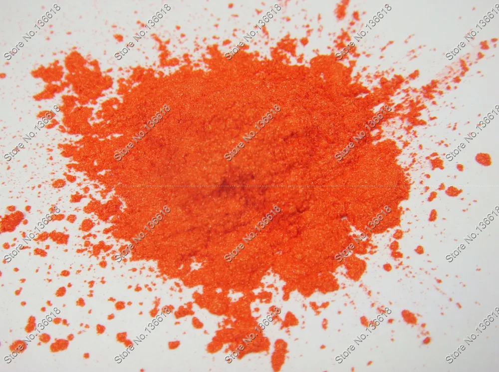 

50gram Orange Color Cosmetic Mica Pearl Pigment Dust Powder for DIY Nail Art Polish and Makeup Eye Shadow
