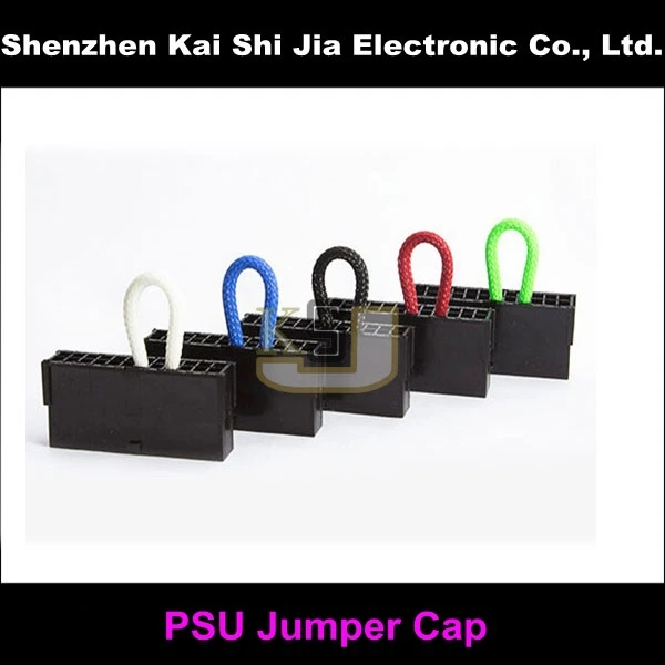 Разноцветный с рукавами 24Pin ATX PSU перемычка для блока питания пусковой разъем|24pin