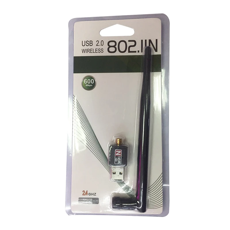 2,4 ГГц USB беспроводной Wifi адаптер 600 Мбит/с 802.11n USB Ethernet адаптер Сетевая карта Wi-Fi приемник для Windows Mac PC
