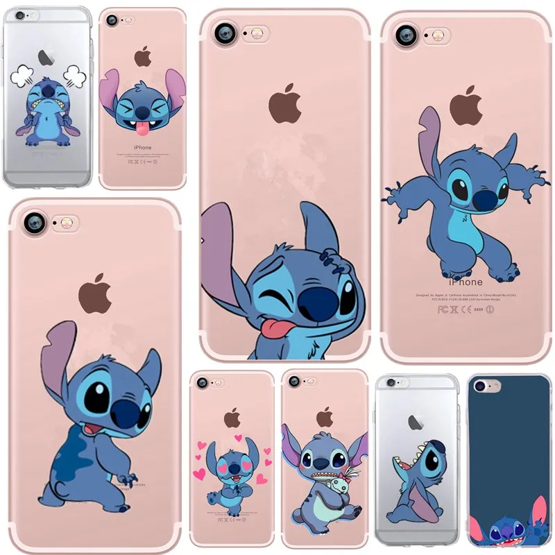 Мягкий силиконовый чехол для iphone x милый стежок с рисунком Мультфильм Тонкий