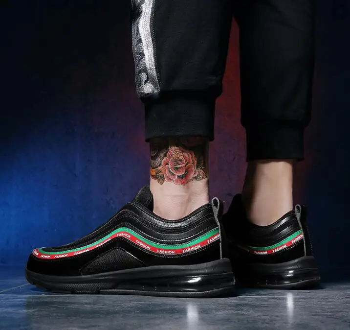 Undefeated x AIR sepatu pria MAX Mesh Breathable 97 UL ✗ SE erkek spor ayakkabi men Sports sneakers Heighten jogging shoes | Обувь