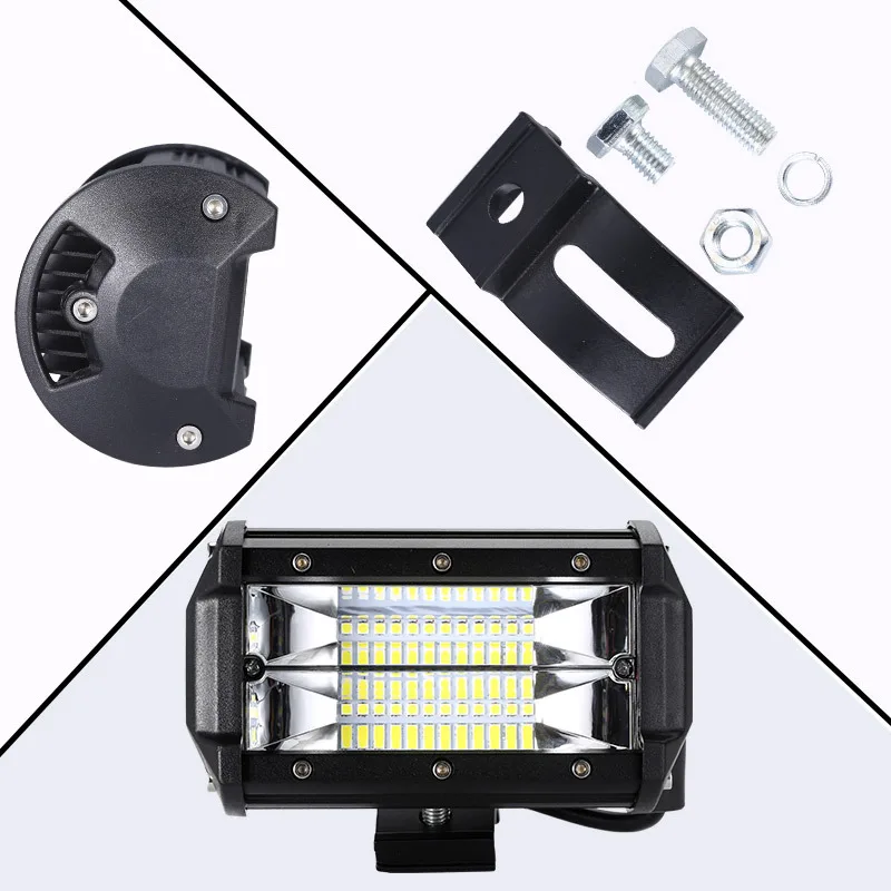 High Quality Off-road car Special Offer 5 Inches Led Strip Forklift Light 72 W Working Double Row Car Dome | Автомобили и