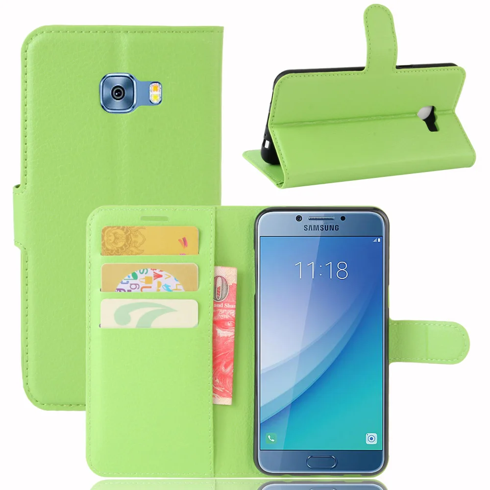 Чехол для телефона Samsung C5 C7 C9 Pro флип искусственная кожа деловой кошелек сумка