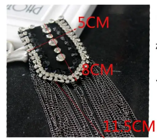 В стиле панк на плечо булавки с цепочкой рождественские украшения Свадебный