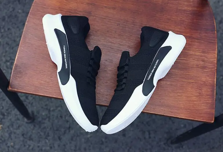 Кроссовки мужские сетчатые на шнуровке повседневная Легкая удобная дышащая