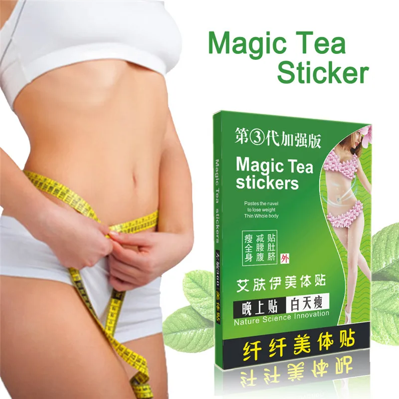 Волшебные наклейки для сна и чая сжигания жира пластырь похудения идеальная