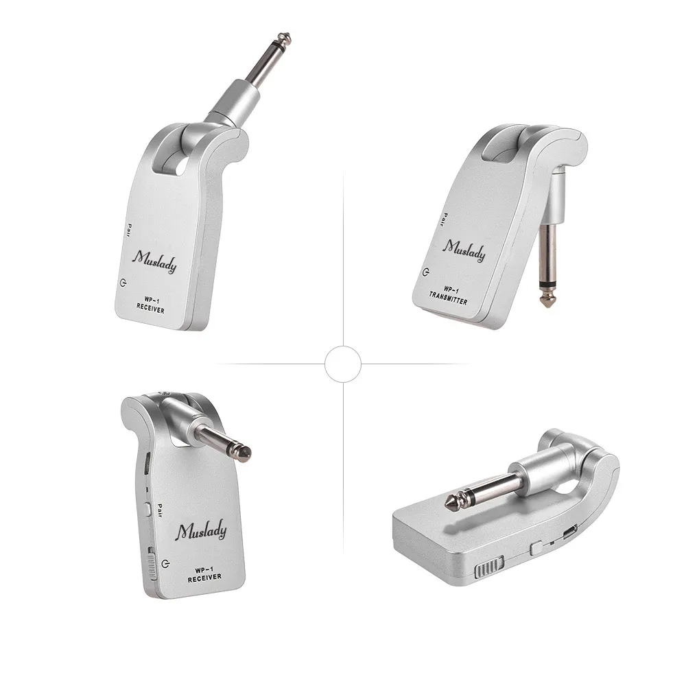 2 4G Беспроводная гитарная система передатчик приемник встроенный аккумулятор 30 м