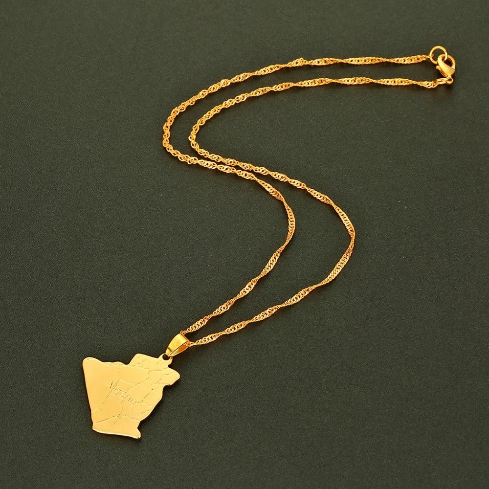 Ожерелье с медным кулоном Cxwind ожерелье индийской картой из серебра и золота в