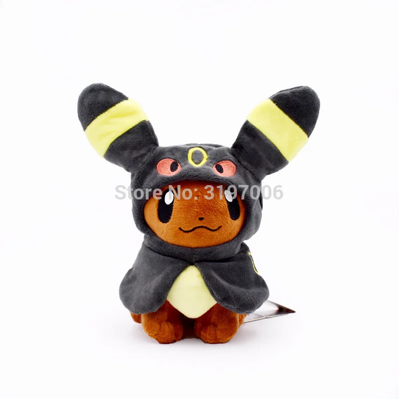 19 22 см 4 Stijlen Eevee Pluche Poppen Jolteon Umbreon Flareon brion Косплей Zachte Knuffels Бесплатная