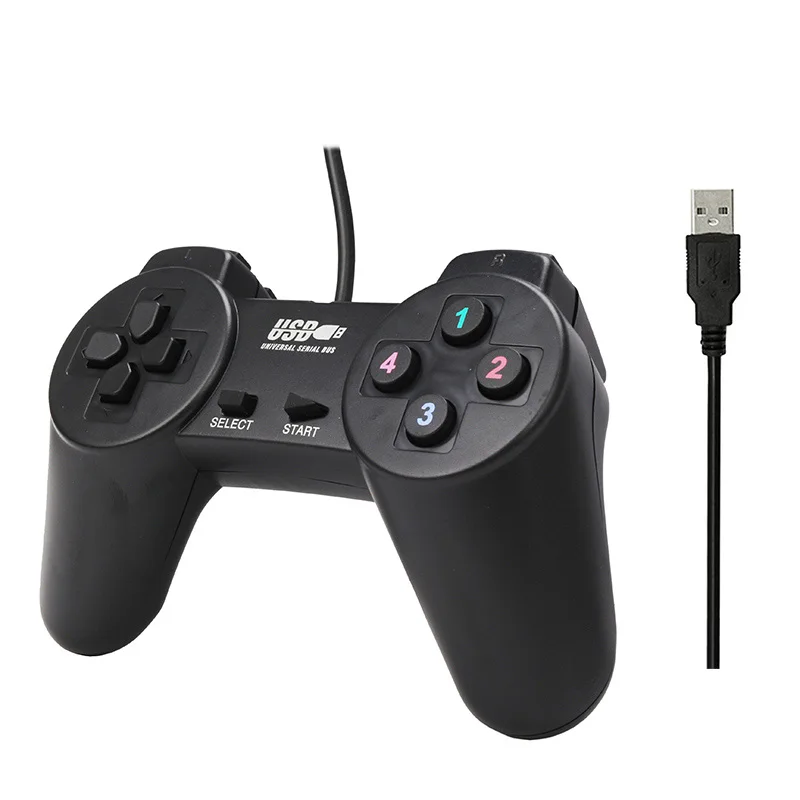 2018 USB проводной ПК игровой контроллер геймпад ударопрочный Вибрационный