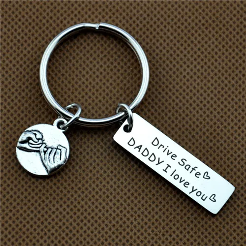 9 Моя любовь keychain.gif t для жены. Безопасный брелок для ключей. подарок бойфренда. Всегда возвращайся домой к нам с подвеской-брелоком - Цвет: 9