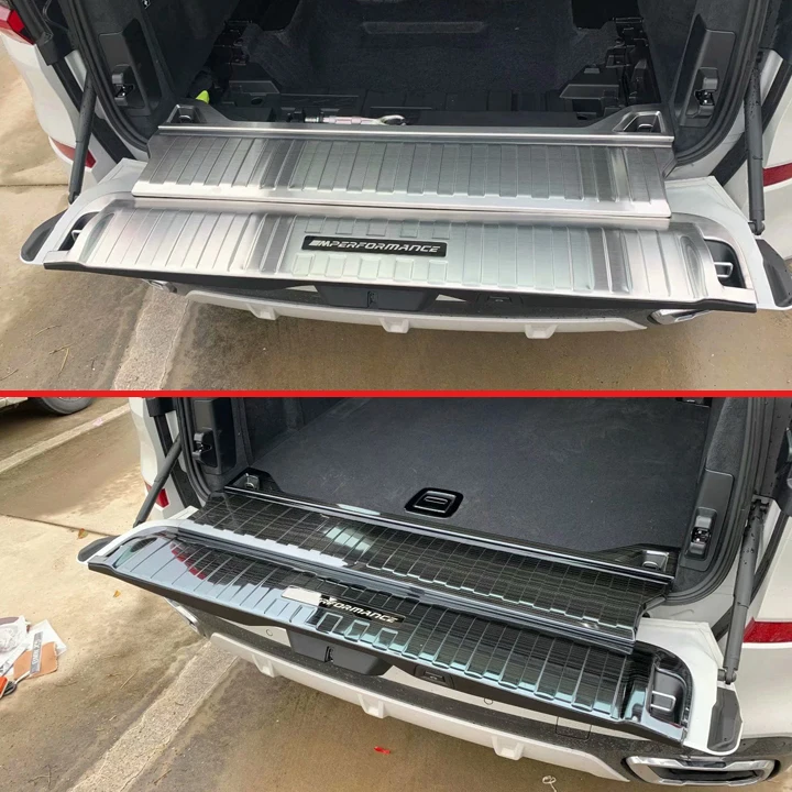 Для BMW X5 G05 2019 2020 2021 Нержавеющая сталь задняя защитная накладка на багажник порога