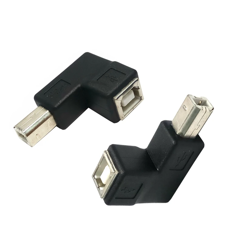 90 градусов угол L Тип USB 2 0 B адаптер Папа мама разъем для принтера jack|usb 2.0 b|usb type busb
