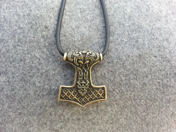 Огромный Молот Тора мжолнир Викинги амулет скандинавский Кулон талисман |