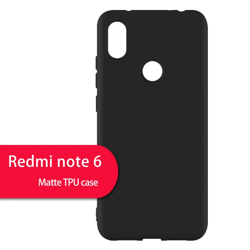 Матовый ультратонкий чехол для телефона Xiaomi Redmi Note 6 pro силиконовый мягкий чехлы |