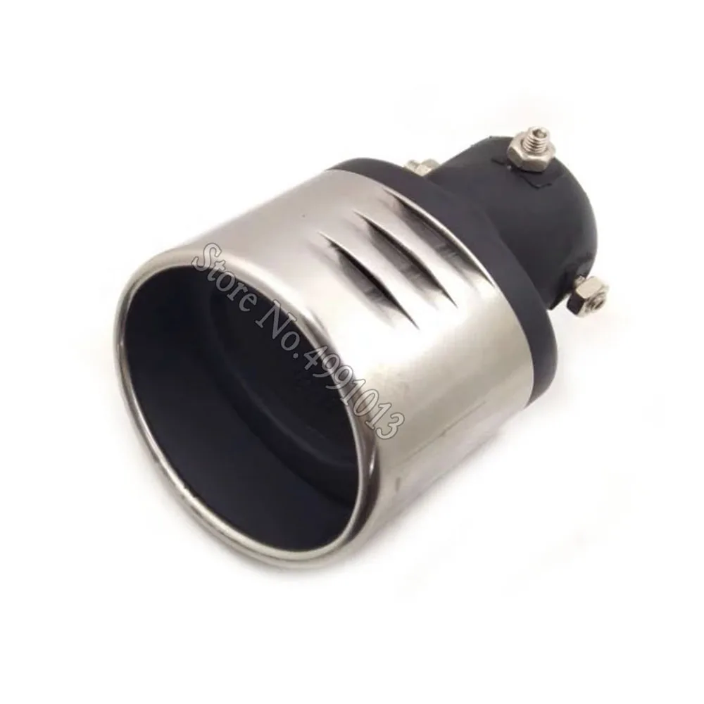 

car body stickers cover muffler exterior back end pipe dedicate exhaust tip tail outlet ornament 1pcs For Nissan Micra 2009-2018