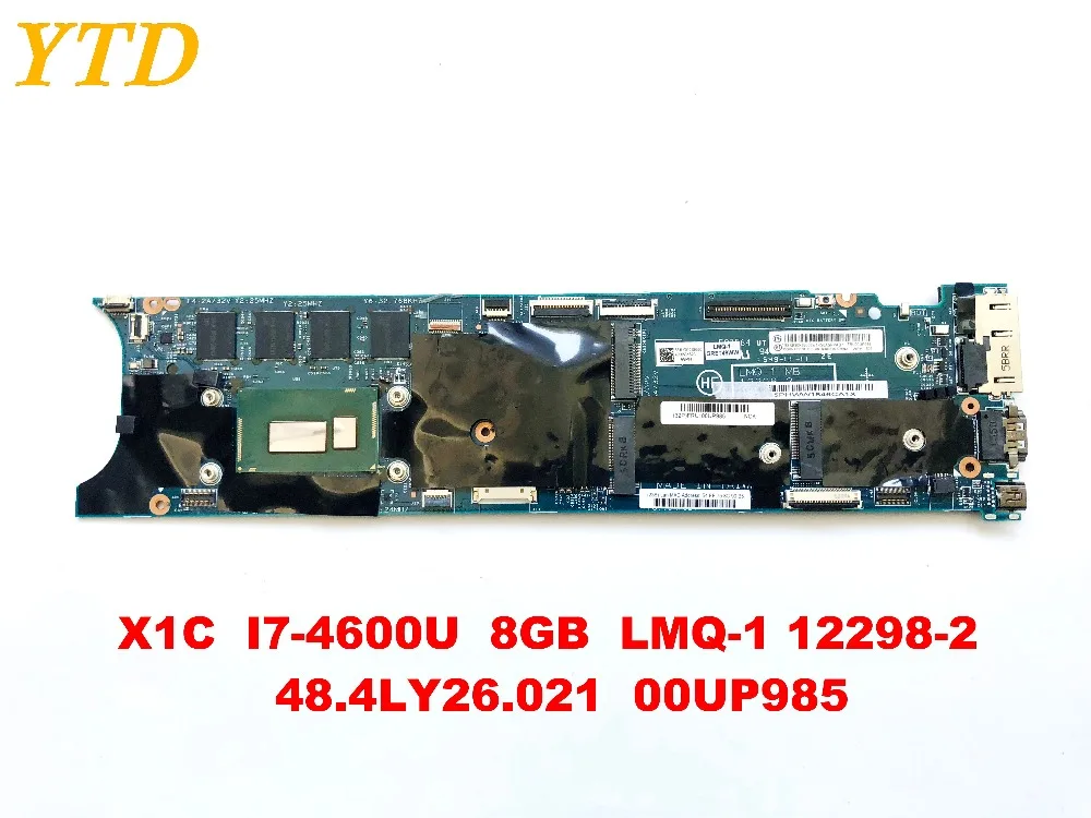 

Original for Lenovo X1C laptop motherboard X1C I7-4600U 8GB LMQ-1 12298-2 48.4LY26.021 00UP985 tested good free shipping
