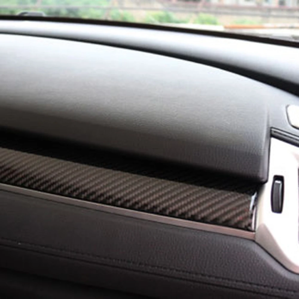 Car Door Decoration Cover Sticker Trim Center Console Dashboard Carbon Fiber For Honda Civic 2016 2017 Styling | Автомобили и