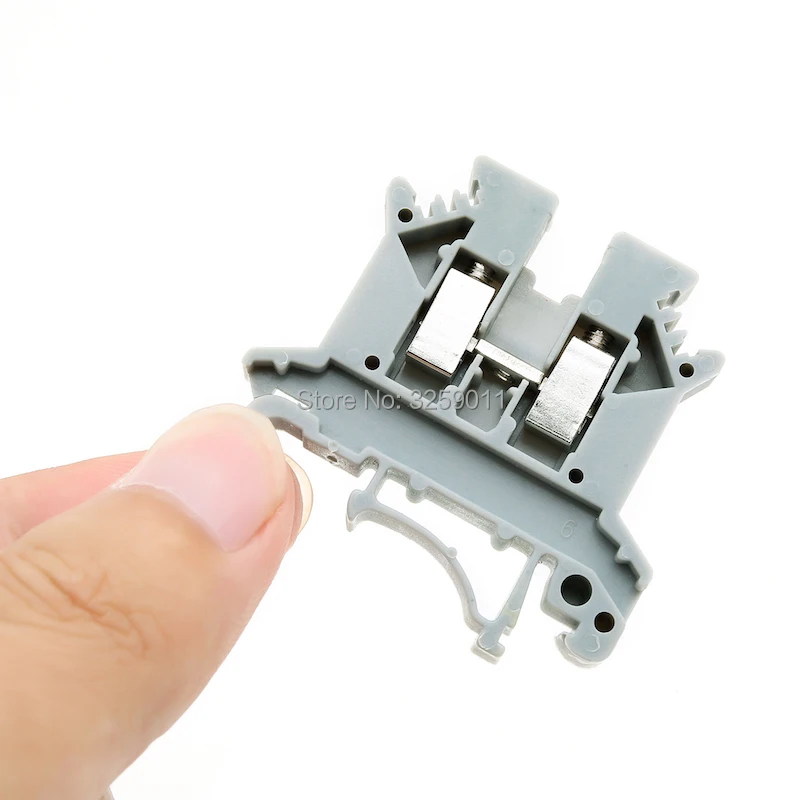 

50PCS UK-2.5B Mounted Screw Clipping Terminal Block 2.5mm square general purpose terminal connection board