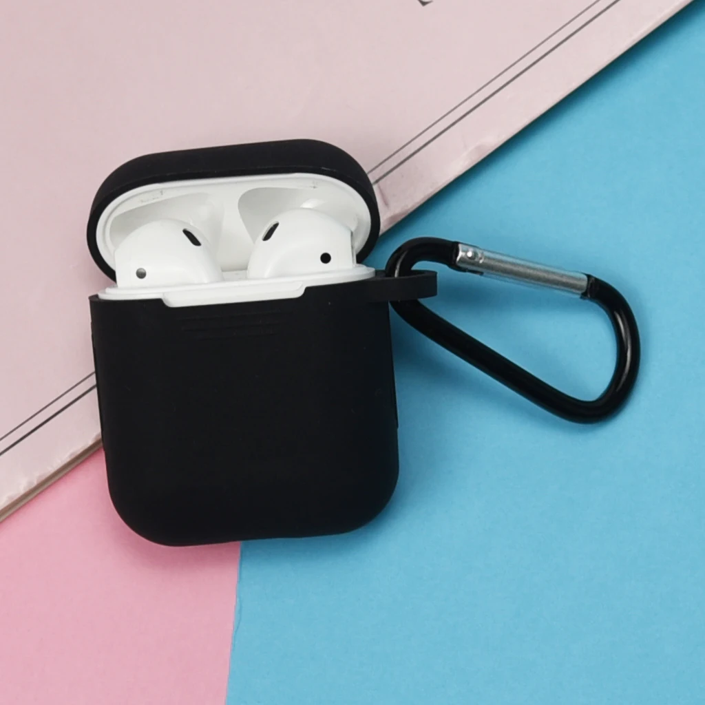 Мягкий силиконовый чехол для Airpods Air Pods зарядный защитный Prtotector обложка Коробка