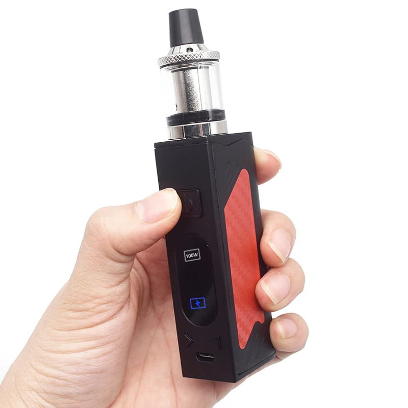 SUB TWO Orignal 100 Вт Vape Box Mod Kit 2200 мАч испаритель дым электронная сигарета Vaper Pen огромный