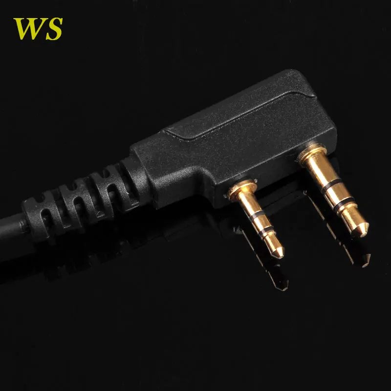 2 шт. Baofeng PTT MIC портативная рация с наушниками гарнитура для QuanSheng KENWOOD BAOFENG UV 5R BF 888s