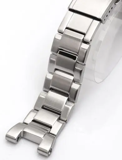 silver color 1 шт. серебряный цвет подлинный ремешок для часов Shock GST-210D/S100D/S110D/W110D/W300 браслет из нержавеющей стали - Цвет: silver color
