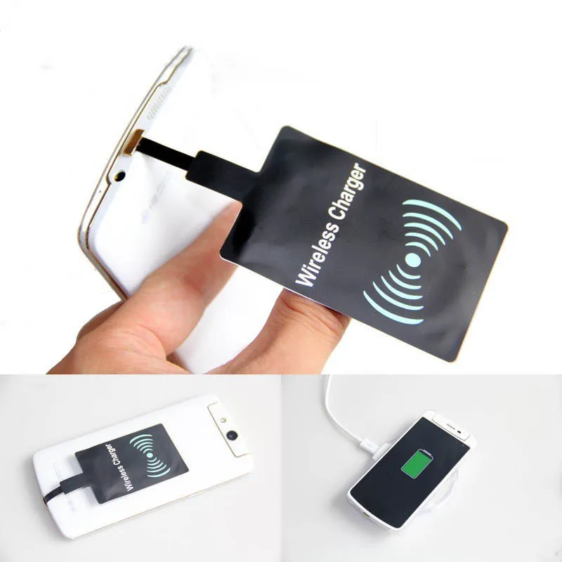 GEUMXL TOP QUALITY Qi Wireless Charging Receiver Adapter Card Charger Module Mat Chip for Samsung Galaxy S5 i9600 5V 1.5A | Мобильные