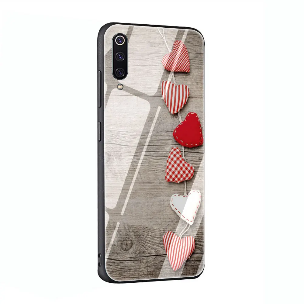 G10 Чехол из закаленного стекла с милым розовым сердцем для Xiaomi 8 Lite A1 A2 9 Redmi Note 5 6 7 Pro 6A 4X F1 - Цвет: G10