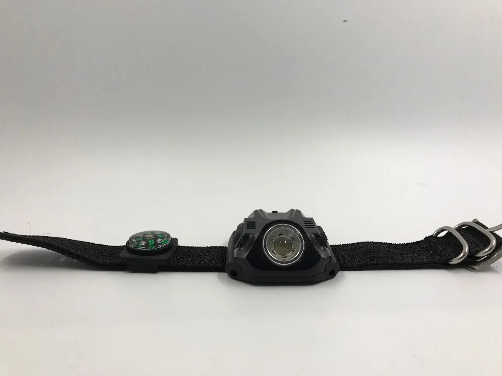 HY wrist light watch flashlight compass waterproof black built-in battery tactical | Лампы и освещение