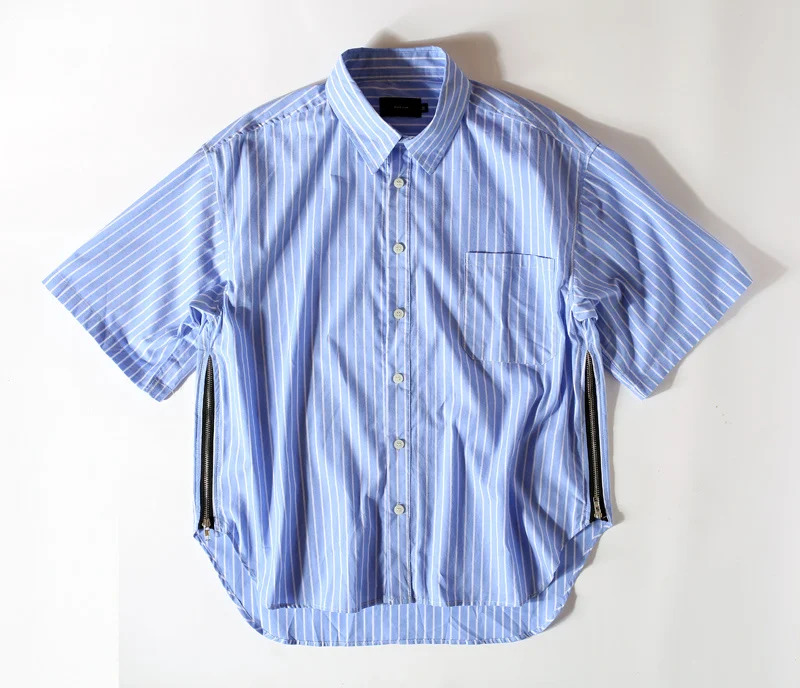 Рубашка мужская с коротким рукавом уличная одежда в стиле хип хоп дизайнерская