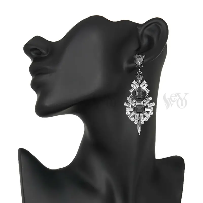 VEYO Crystal Drop Earrings For Women Luxury Long Geometric Hot Sale High Quality | Украшения и аксессуары