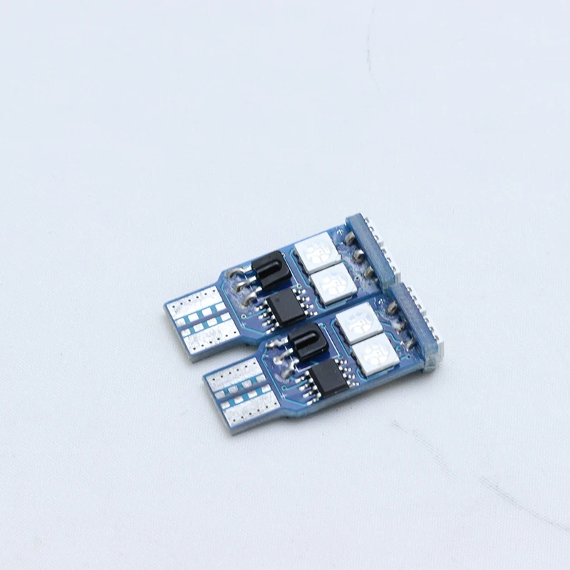 2 шт. T10 W5W светодиодный фонарь для автомобиля RGB с пультом дистанционного