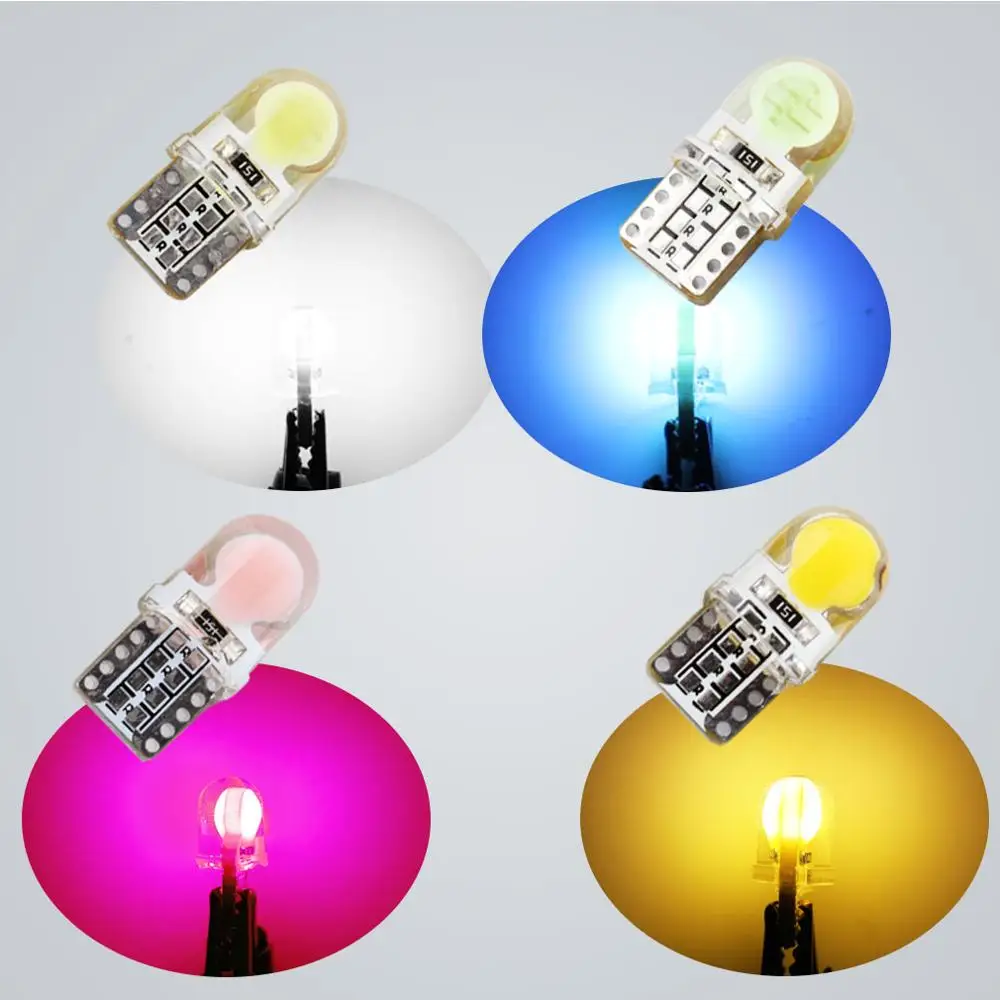 Светодиодсветодиодный парковочная лампа T10 LED W5W 194 168 COB клиновидный габаритный