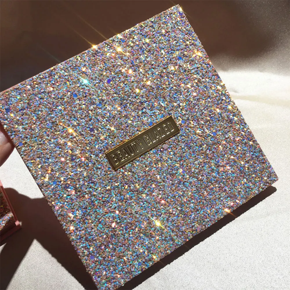 Палитра теней для век Beauty Glazed 16 цветов водостойкие блестящие пигментные дымчатые