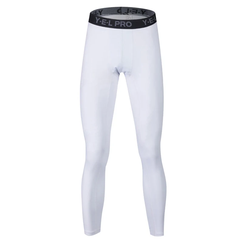 

Mens Trainer Long Pants Tight Leggings Trouser Stretch Base Layer Lower Clothing Sweatpants Mucle Man Mid Wasit Workout Pant