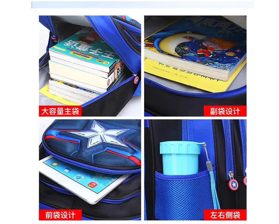 Комический Бэтмен для мальчиков и девочек детский сад детская школьная сумка