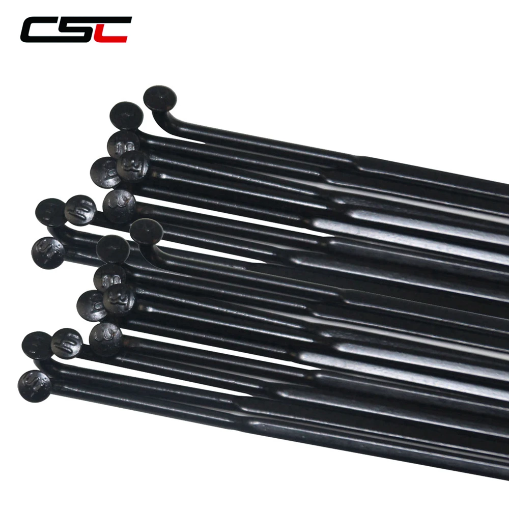 

Ultralight 4.3g/pcs CN MAC 424 Aero Bladed Spokes with Alloy Nipples for Road/MTB, J-bend / Straight Pull