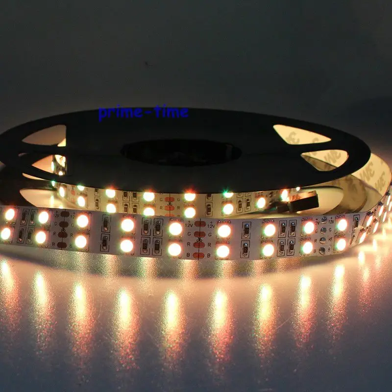 Сверхъяркая двухрядная Светодиодная лента 5050 SMD 600 12 В постоянного тока