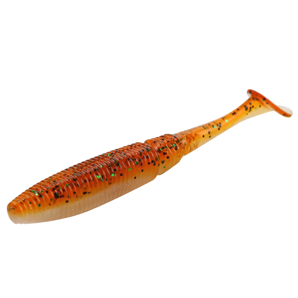 

Soft fish Fishing Lure 10cm/8g Swimbaits Plastic Isca Artificial Soft Lures with Salt Fishing Tackle 6pcs/lot Double Color Lure