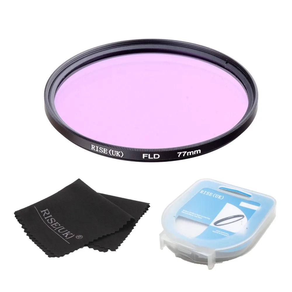 

RISE 77mm FLD Lens Filter + case + cloth For Nikon Canon sony DLSR camera